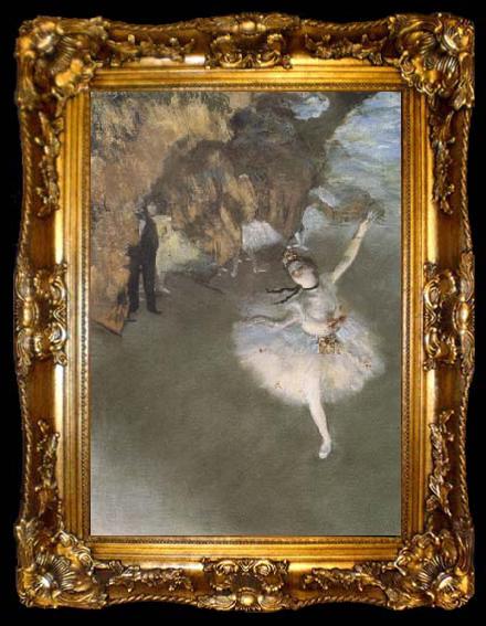 framed  Edgar Degas Baller (The Star) (mk09), ta009-2
